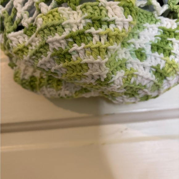 Hand made by me Crochet Mesh Tote Bag Market Bag 100% Cotton New - Picture 7 of 8